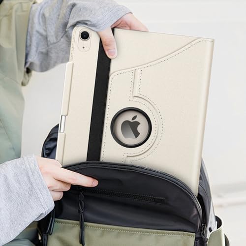 Fintie Rotating Case for iPad Air 13-inch M4/M3/M2 (2026/2025/2024) - 360 Degree Swiveling Protective Stand Cover with Pencil Holder, Auto Wake/Sleep, Starlight by FINTIE - Image 9