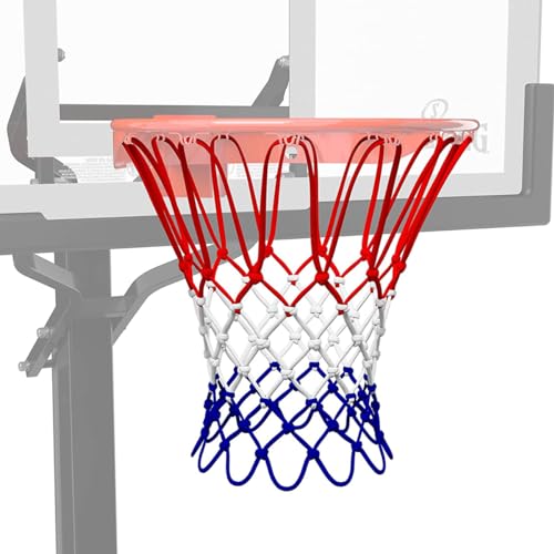 Image of Spalding Basketball Net | 12 Loops | Fits Standard Indoor or Outdoor Rims | Basketball Hoop Net Replacement