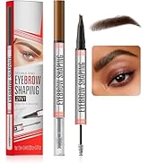 Crayon à sourcils à double extrémité – Crayon liquide modelant pour sourcils, crème pour...