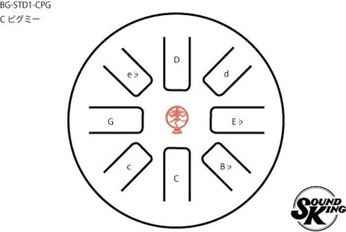 Amazon.com: SOUND KING Steel Tang Drum (BG-STD1AC-CPG) : Musical