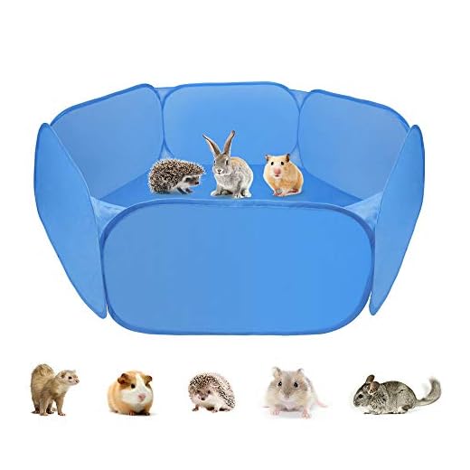 Zacro Tenda per Gabbia di Animali di Piccola, Box per Animali Portatile con Box per Piccoli Animali Box per cavie, Conigli, criceti, cincillà e Ricci