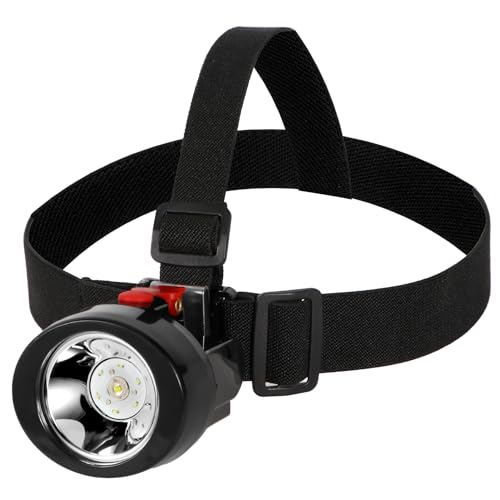 Hunting friends Rechargeable LED Mining Headlamp, Waterproof & Explosion-Proof Miner Light, High Brightness Headlight Flashlight for Camping, Night Running, Fishing, Hunting & Outdoor Work