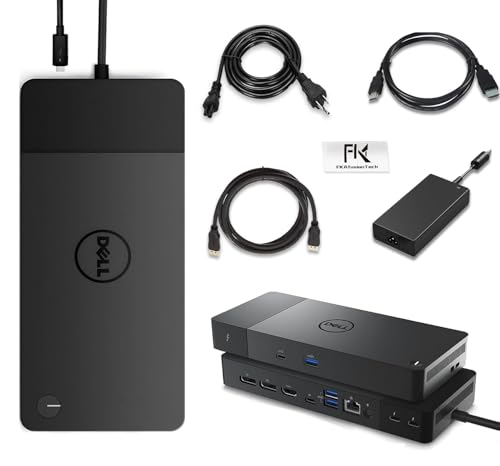 WD22TB4 Dell Docking Station Performance Dock WD22TB4 180W Adapter + 130W Power Delivery Support Dual/Triple Monitor & 4K Displays with Fkafusion Tech HDMI and DP Cable New - 3 Year Warranty