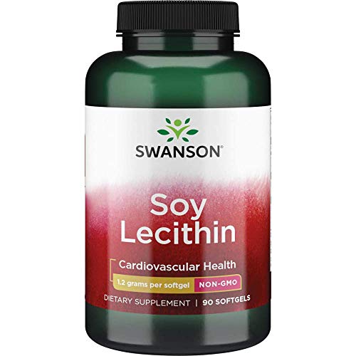 Swanson Lecithin Non-GMO 1200 Milligrams 90 Sgels