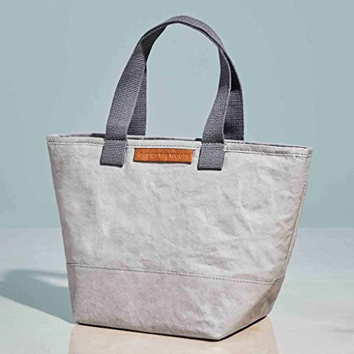 Out Of The Woods Water Resistant Insulated Mini Shopper Lunch Bag – Lightweight Reusable Lunch Tote - Vegan Lunch Cooler With Handles – Sustainable Small Vegan Lunch Bag - Stone #TOP1