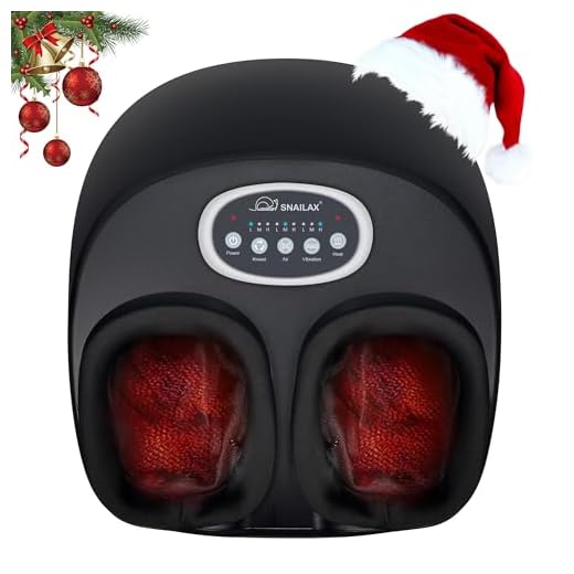 Snailax Foot Massager with Heat,Kneading,Compression,Vibration, Shiatsu Feet Massager Machine for Plantar Fasciitis,Neuropathy Pain, Foot Warmer,Gifts for Women,Men,Size 12