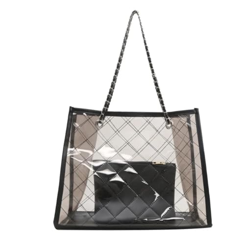 Bolsa transparente de hombro impermeable ideal para la playa y organizar cosméticos