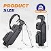 Golf Stand Bag, Lightweight Par 3 Golf Bag with 3 Way Dividers 900D Weatherproof Oxford, 3.7lbs Compact Yet Spacious Pitch N Putt for Driving Range, Cooler Pockets, Grey