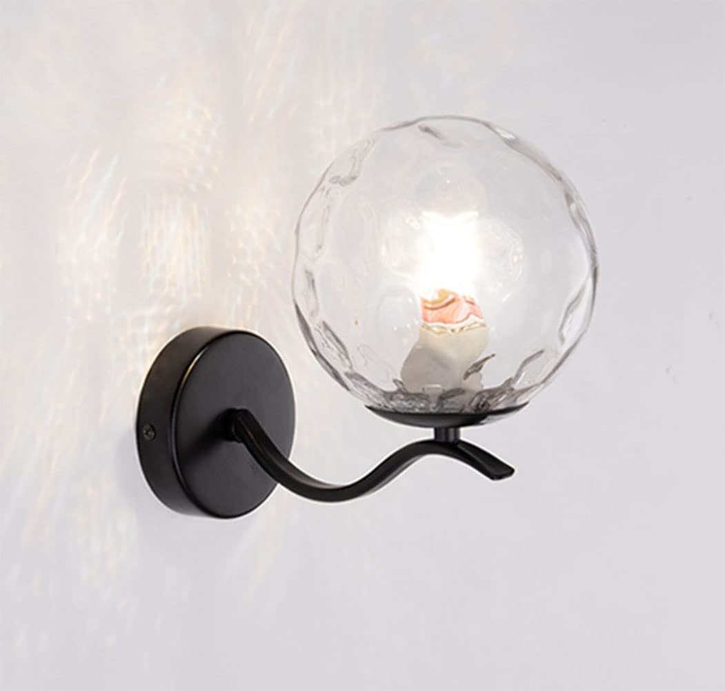 HUAYUSEDF Modern Wall Lamp Simple Nordic Sconce Lighting Fixtures Hallway Lights Bedroom Light Living Room lamp for Aisle Staircase Dresser Bathroom (Black 2)(Black 2)