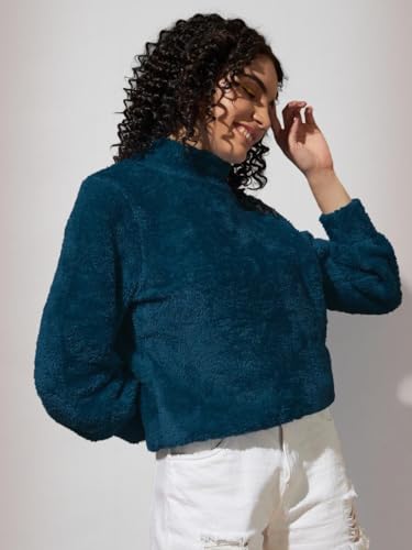 Image of THE DRY STATE Women's Fur Pull Over With High Neck