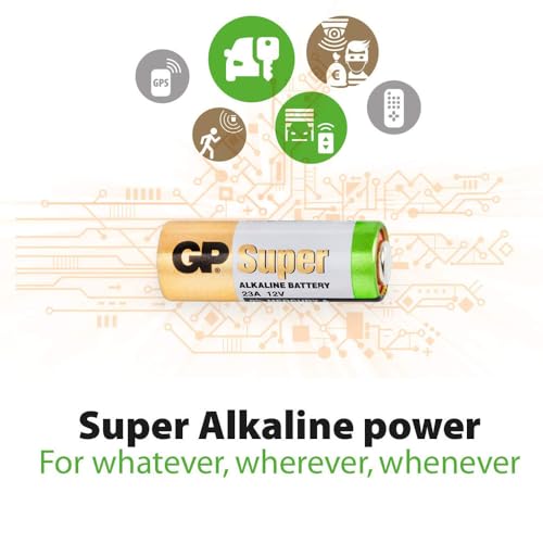 Image of SOUVENIR Mini 23A 12V Alkaline Battery - Long-Lasting Power for Remote Control, Doorbell, Security Alarm - A23 MN21 23A Type - Reliable High Voltage Cell (Pack of 10)