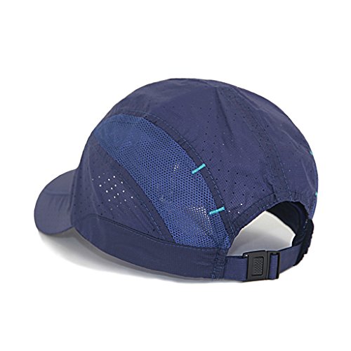 Lethmik Sport Cap Summer Quick-Drying Sun Hat Unisex Uv Protection Outdoor Cap Navy Blue #TOP2