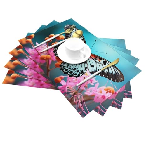 Sets de table pour extérieur motif nature repas en terrasse