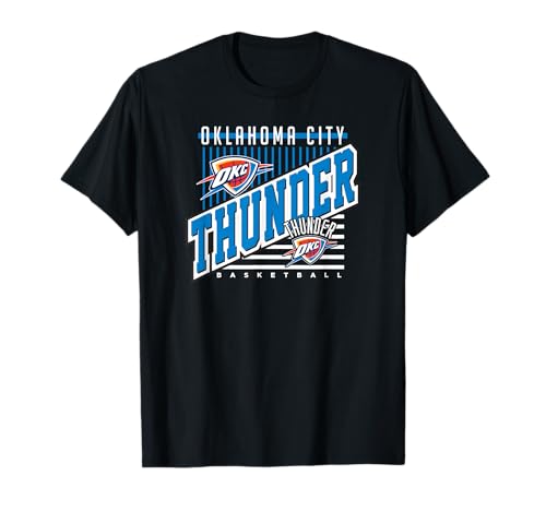 Oklahoma City Thunder NBA Team T-Shirt - Black, Small, Unisex-Adults & Unisex-Kids