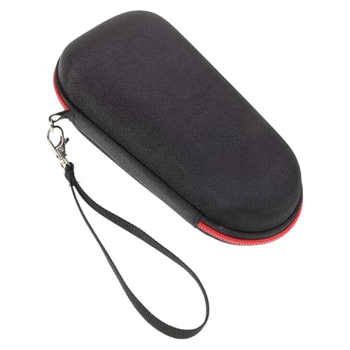 Hohopeti Bolsa de Almacenamiento Resistente al Agua para Afeitadora Eléctrica y Recortadora Bolsillo de Malla, Organizador Portátil para Viaje en Tela Oxford Roja