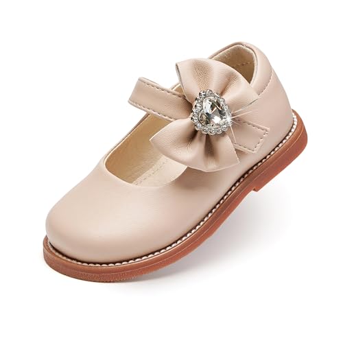 Image of PHIRAMIN Tollder Girl Dress Shoes - Little Girl Ballet Flats for Wedding Party