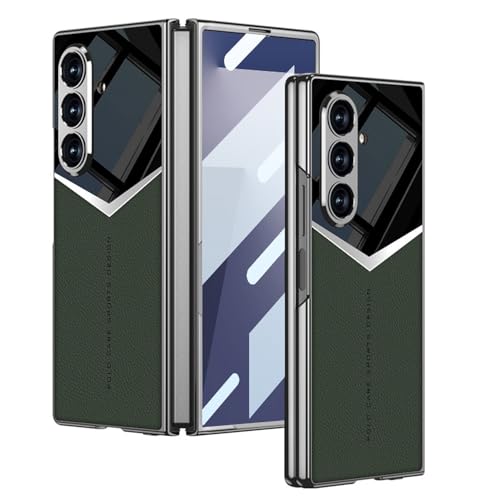 Coque Samsung Galaxy Z Fold 7 protection écran étui cuir vert rabat antichoc rigide