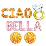 Ciao Bella Balloons Citrus Bachelorette Party Decorations Citrus Lemon Balloon Banner Spritz Bridal Shower Engagement Wedding Party Decor