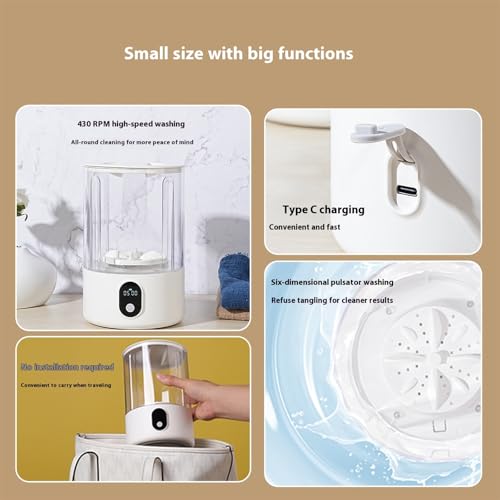 Petite machine à laver portable pour camping et sous-vêtements - 8