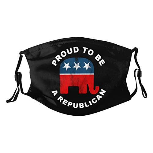 Proud To Be A Republican Adult Dust Mask Adjustable Dust Face with 2 Filter53