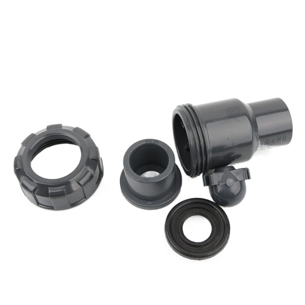 20 25 32 40 50mm Rückschlagventil, PVC Einweg-No-Retur-Ventil-Aquarium-Aquarium-Tankadapter, Gartenbewässerung Wasserrohrverbindungen, 1 Stücke (Size : I.D 50mm)