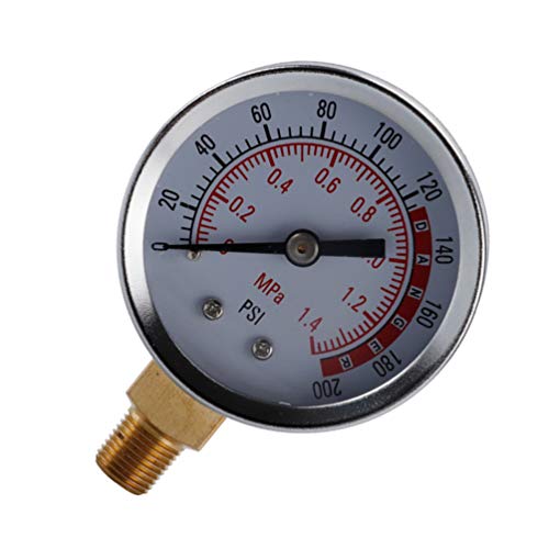 VILLCASE Medidor de PressÃ£o Com Medidor de PressÃ£o de Ã“leo de Ãgua Com Medidor de PressÃ£o Com Co