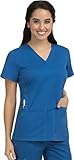 Med Couture Women's 'MC2' Everyday Scrub Top, Royal, Medium