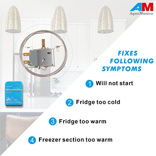 Aquamonica Universal Fridge Freezer Refrigerator Thermostat Wpf-22 Temperature Cold Control Thermostat 1Pcs #TOP3