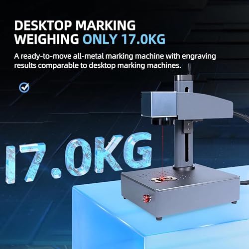 FONLAND S4 20 W vezellaser-markeermachine met draagbare roterende graveermachine, metalen plaat, graveermachine voor sieraden - Afbeelding 3