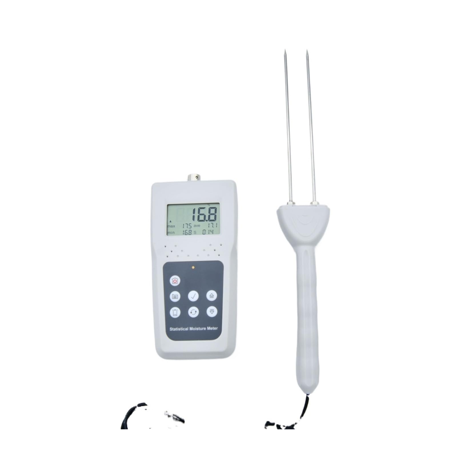 Feuchtigkeitsmesser, Feuchtigkeitsmessgerät, Papierfeuchtigkeitsmessgerät, Messbereich 4% – 90, Genauigkeit ± 0,5, geeignet for Papier, Karton, Zellstoff, Altpapier, Verpackung