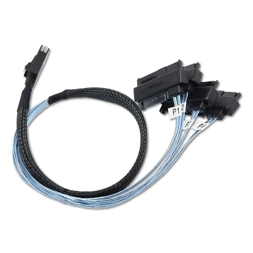 Cable Mini SAS 36P SFF-8087 de alimentación estable para discos duros SFF-8482 3