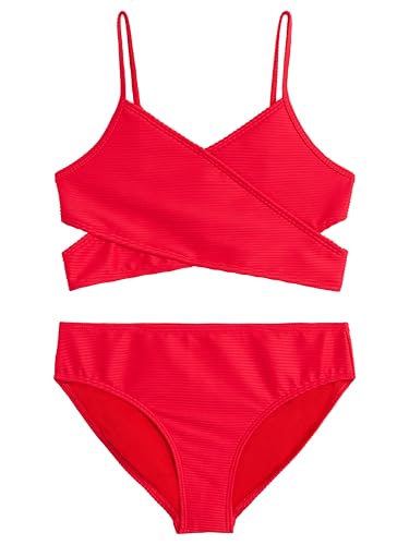 Image of Kanu Surf Girls' Coral Reef Beach Sport Wrap Around Bikini 2-piece Swimsuit