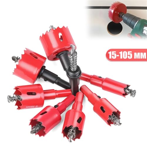 Kit de sierra de corona bimetálica 6 pulg para madera y metal miniatura 6