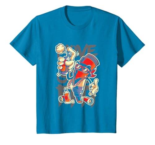 Peinture Urbain Rap Tag Graffiti Cadeau T-Shirt Graffiti Artiste Graffiti Urbain T-Shirt Noir S...