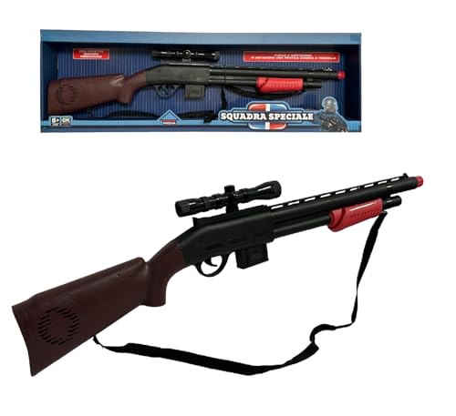 Ensemble De Fusils Jouets avec De Vrais Sons 70 Cm Mitrailleuse MéCanique avec Sons Fusil De Chasse à Pompe Fusil De Chasse Mitrailleuse Jouet pour Enfants Fusil Jouet...