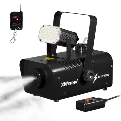 Fog Machine with Remote and Strobe Light
