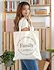 XIARON Canvas Tote Bag Family a Circle of Strength and Love, Found on Faith Joined in Love. 340g/m² thick fabric Replaces school bag M Black #1