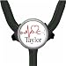 Stethoscope Id Tag - Customized Medical EKG Heart Standard or Yoke Steth Tag in 8 Colors with Name, Monogram, Occupation Title