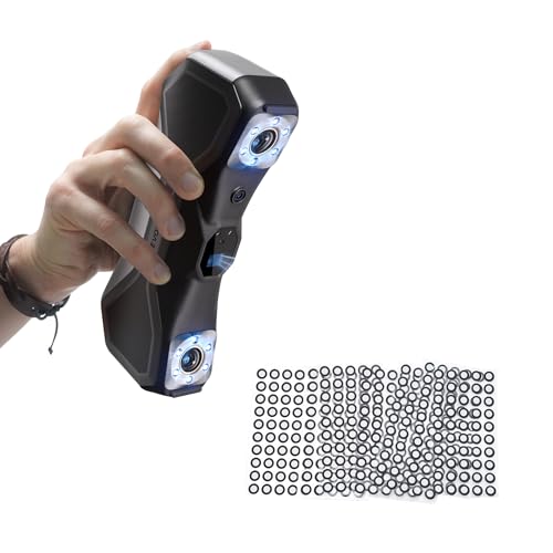 Quattro modi di scansione: 30 laser a tracce incrociate: per la cattura efficiente di superfici piatte, lucide o scure. A 15 linee parallele: per la cattura dei dettagli minimi i bordi e gli angoli. A Luce strutturata blu su campo largo a 62 linee: per eseguire scansioni senza marker sugli di oggetti con molti particolari rilevando fino a 7 milioni di punti al secondo. Piatto di supporto ruotante sincronizzato : per scansioni automatizzate con un semplice clic.