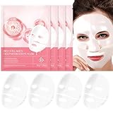 Bio-Collagen Real Deep Mask, Collagen Face Mask, Hydrating Overnight Hydrogel Mask, Collagen Mask for Women, Pore Minimizing, Elasticity Improvement, Improve Elasticity and Wrinkle Face Mask 34g x4ea