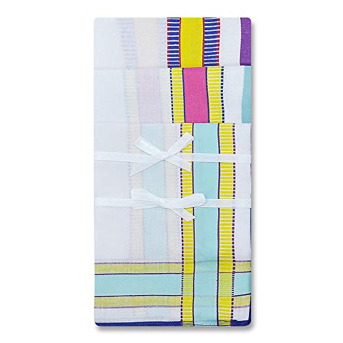 Men\'s Soft Cotton Handkerchiefs with Assorted Color 6 Piece Gift Set by Zenssia - Thumbnail 5