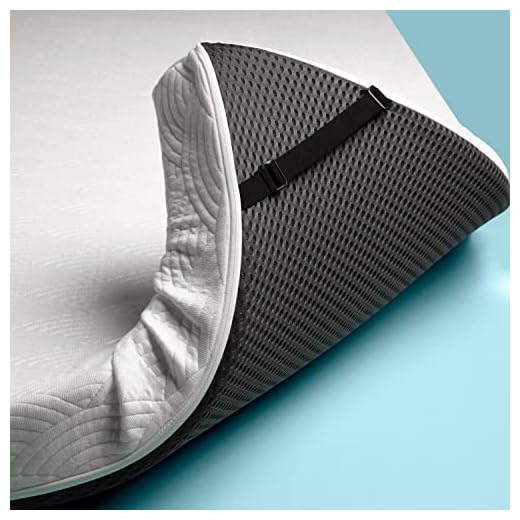 ViscoSoft 4 Inch Active Cooling Memory Foam Mattress Topper Twin | Made in USA Select Copper-Infused Mattress Pad