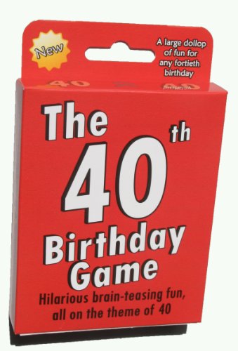 The 40th Birthday Game. Fun new gift or party idea specially designed