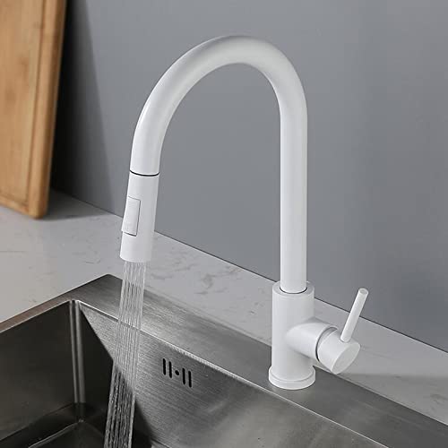 Robinet mitigeur de cuisine en acier inoxydable eau chaude et froide