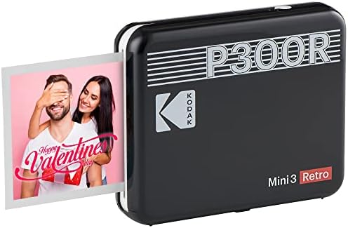 Kodak Mini 3 Retro Portable Photo Printer, Compatible with iOS, Android & Bluetooth Devices, Real Photo: (3x3), 4Pass Technology & Laminating Process, Print Higest Quality Photos - Yellow