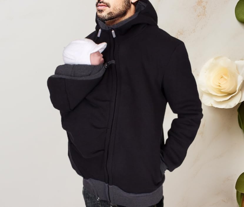 Shirt for dad and Baby Mens Baby Carrier Shirt Men's Fashion Hoodies & Sweatshirts Zipper Hoodie Fashion Sweatshirt2