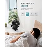 xasla 10000mAh Portable Clip on Fan, 9.8 inch* 8 inch,Rechargeable Battery Operated Fan, 24 Hours Work Time, Quiet USB Fan, 4 Speeds Personal Fan, Ideal for Outdoor Camping Golf Cart Home Office Black - Image 5