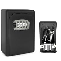DIYGEEK Schlüsseltresor mit Zahlencode, Schlüsselkasten mit 4-Stelligem Zahlencode, Schlüsselsafe Aussen, Schlüsselbox zur Aufbewahrung von Schlüsseln für Haustüren, Garagen, Schulen und Büros
