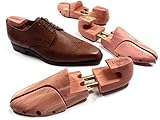 Luxinton 'Luka' Men's Twin Tubed Cedar Shoe Tree with Hooked Heel 2-pack (for 2 pairs of shoes) (EU...