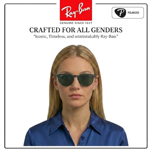 Image of Ray-Ban RB4187F CHRIS LOW BRIDGE FIT Square Shape Sunglasses for Women with Official RayBan Eyewear Kit